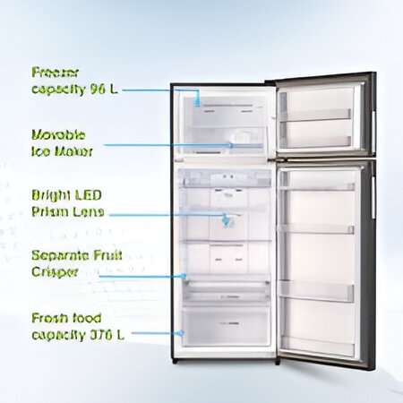 double door fridge