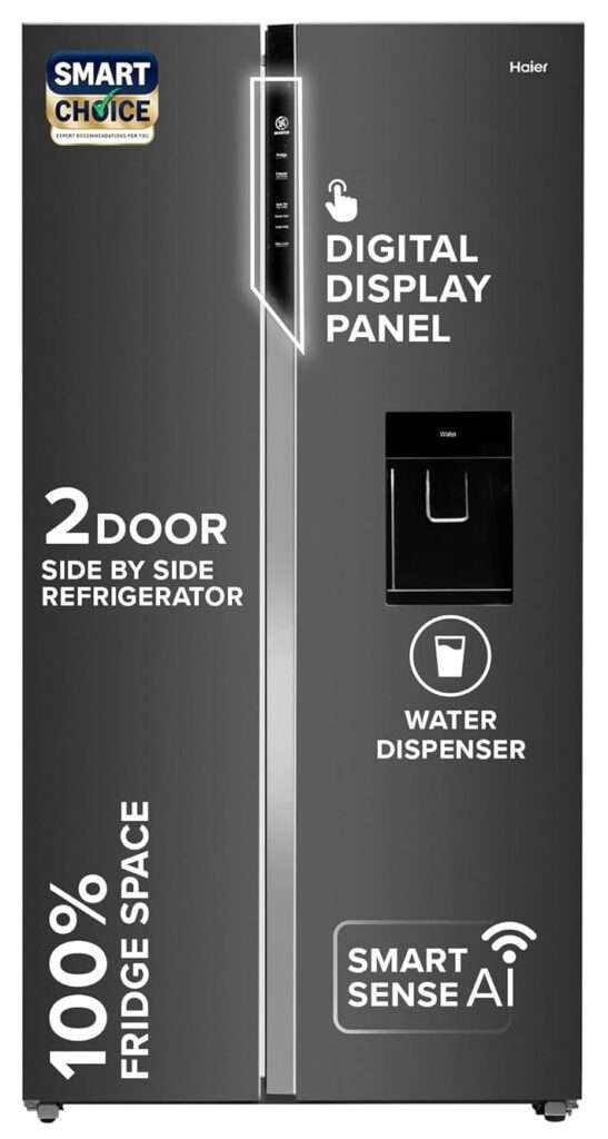 haier 3 star side by side refrigerator