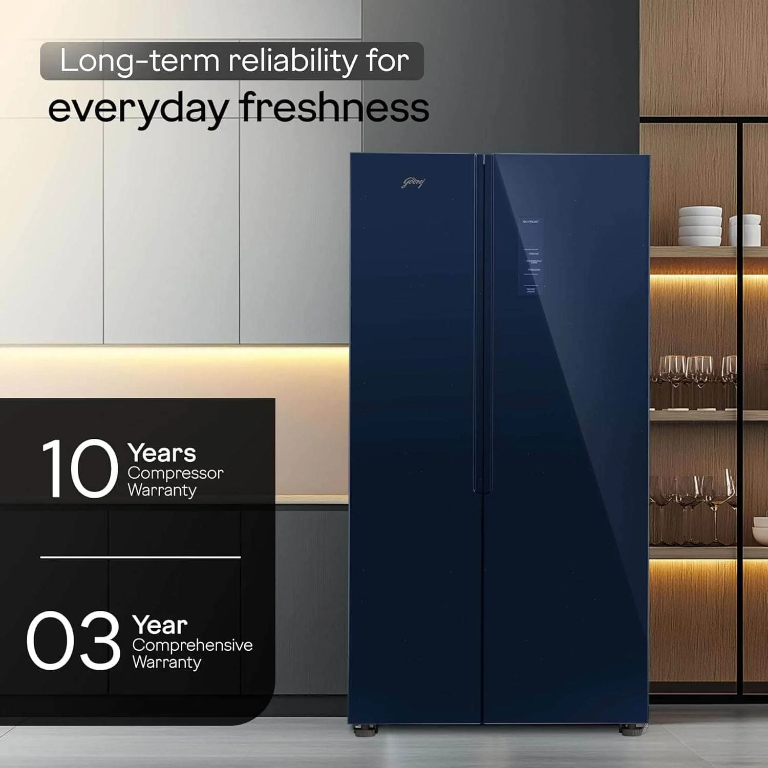 Smart side by side refrigerator
